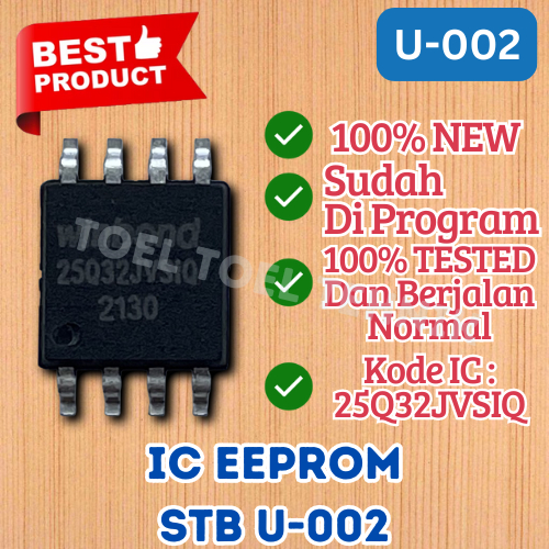 IC EPROM STB U-002 / IC EEPROM SET TOP BOX TV DIGITAL U 002