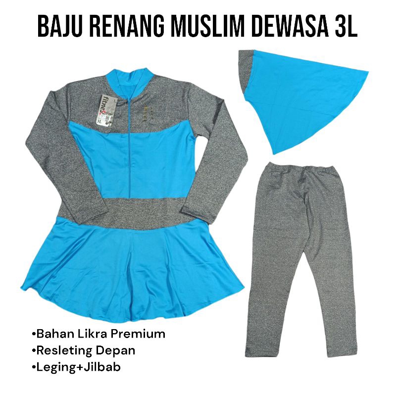 Baju Renang Muslim Dewasa |Renang Muslim Hijab | Baju Renang Wanita #Renang dewasa |Baju Renang Jumb