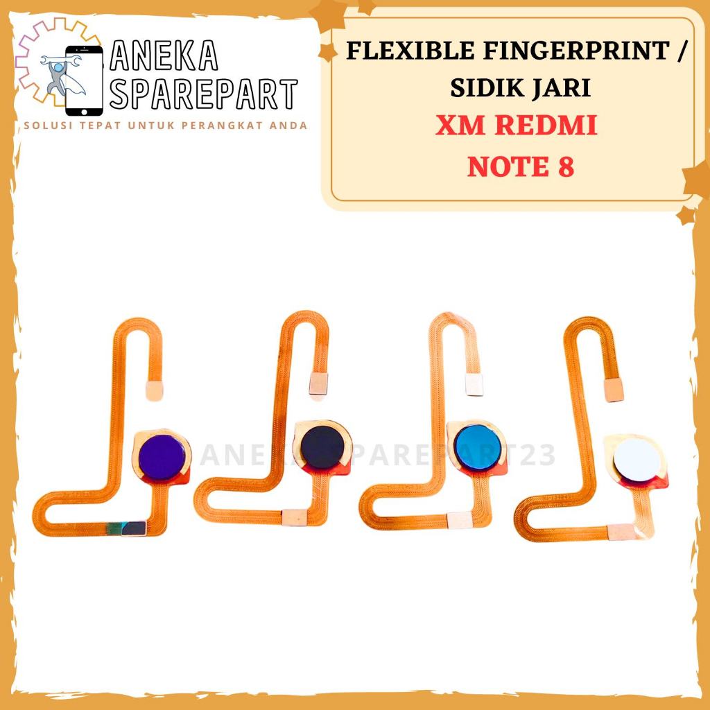 FLEXIBLE FINGERPRINT SIDIK JARI REDMI NOTE 8