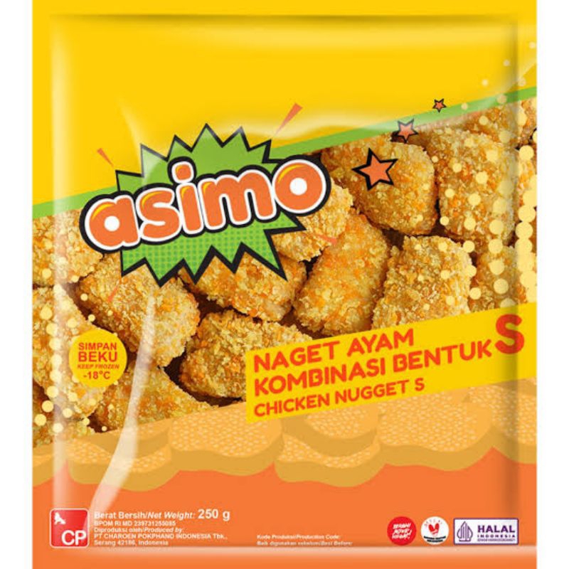 

asimo nugget bentuk S 250gram