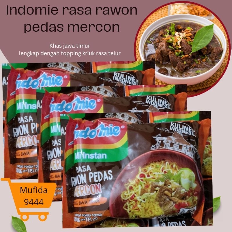 

Indomie rasa Rawon pedas mercon