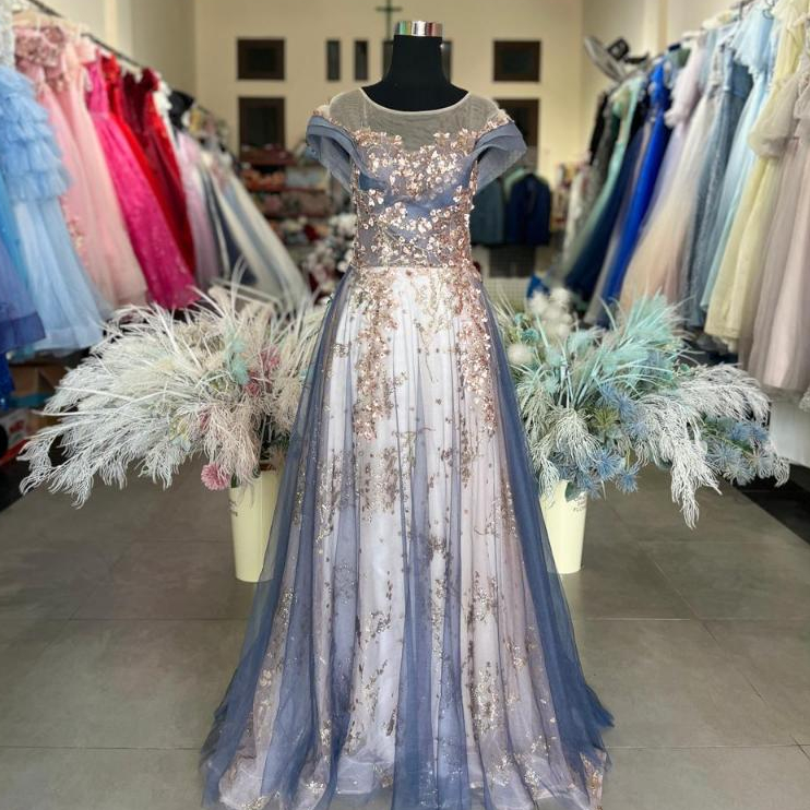 [FOR RENT] Gaun Pesta Ungu Terang / Lilac Party Dress L-010