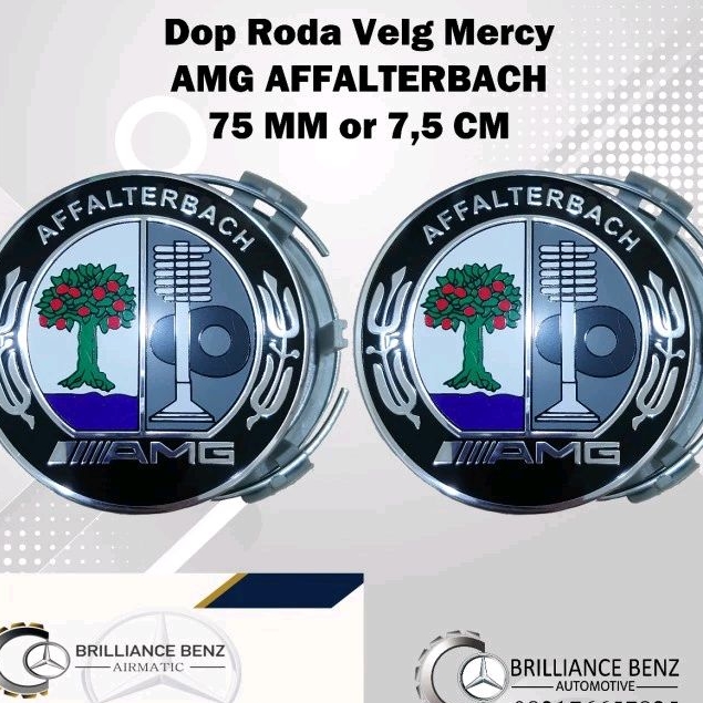DOP VELG RODA AMG TREE EMBLEM MERCEDES BENZ 75MM / DOP RODA AMG MERCY