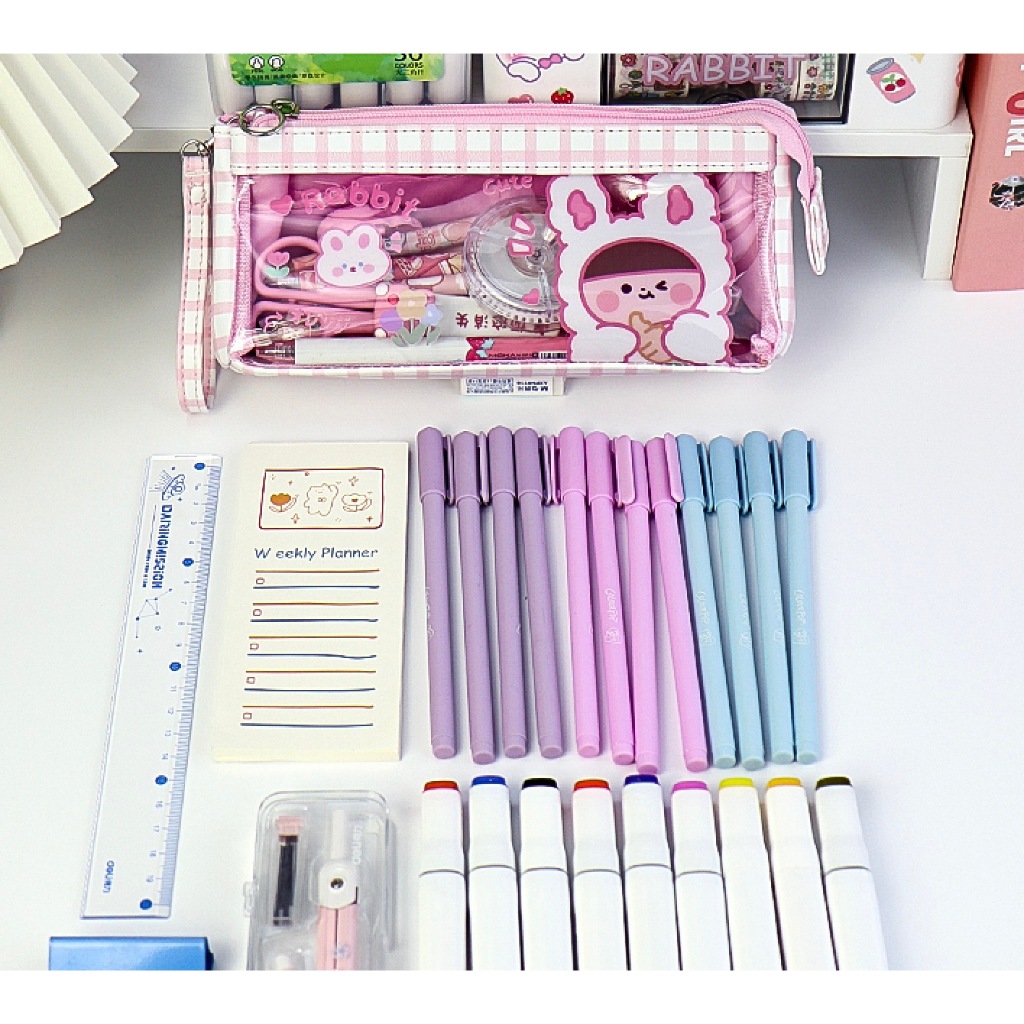 

TXS39 TEMPAT PENSIL TRANSPARAN BESAR DESIGN KOTAK PENSIL TEMPAT PENSIL TKM