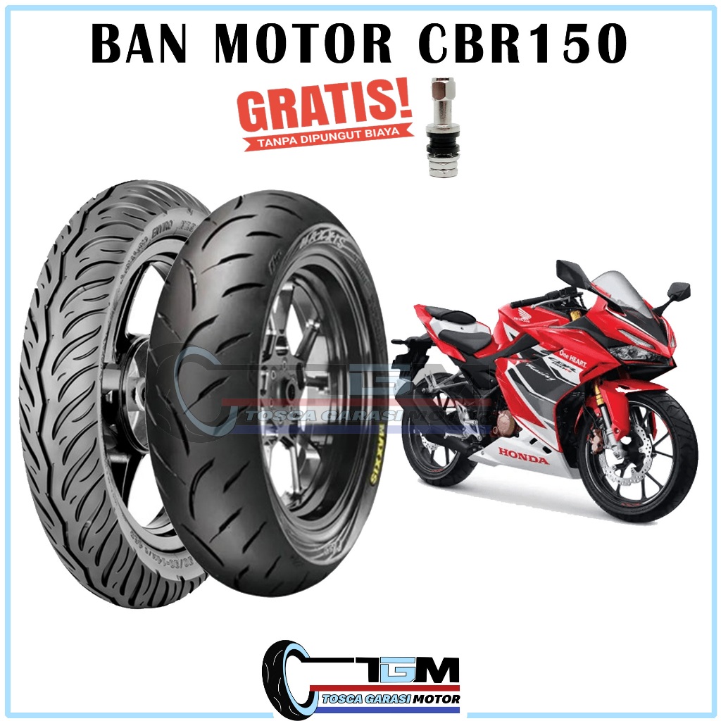 BAN MOTOR CBR 150 TUBELESS FREE PENTIL TUBELESS