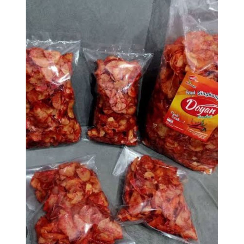 

keripik singkong sambel pedes