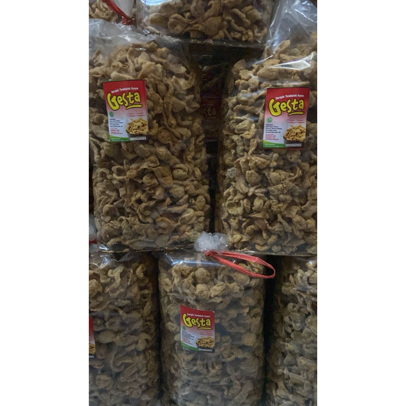 

Keripik tembolok ayam isi 1kg - 2kg Crispy Kripik Snack Cemilan Kering