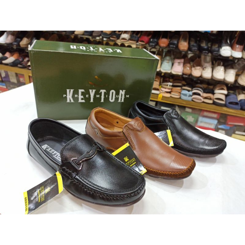 Keyton Sepatu  Pria kulit Asli model moccasin
