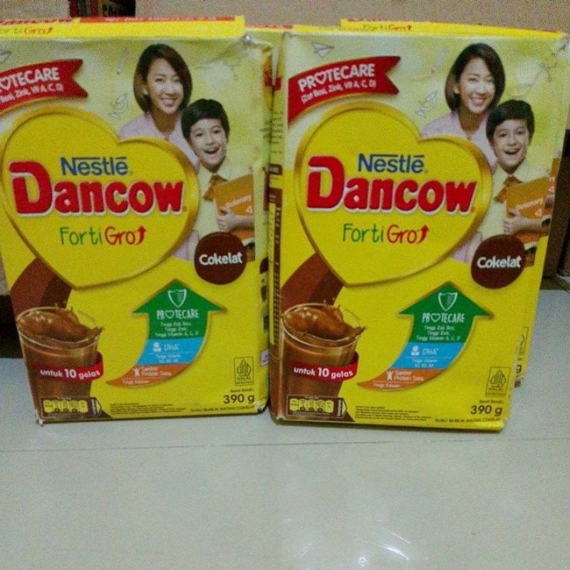 

DANCOW FORTIGRO COKLAT 390gr exp April 2025-2026 box rijek