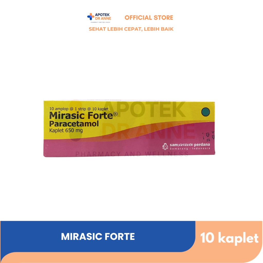 Mirasic Forte 650 mg 10 Kaplet