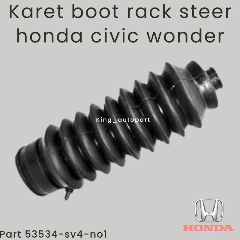 karet boot rack stir steering rack end honda civic wonder