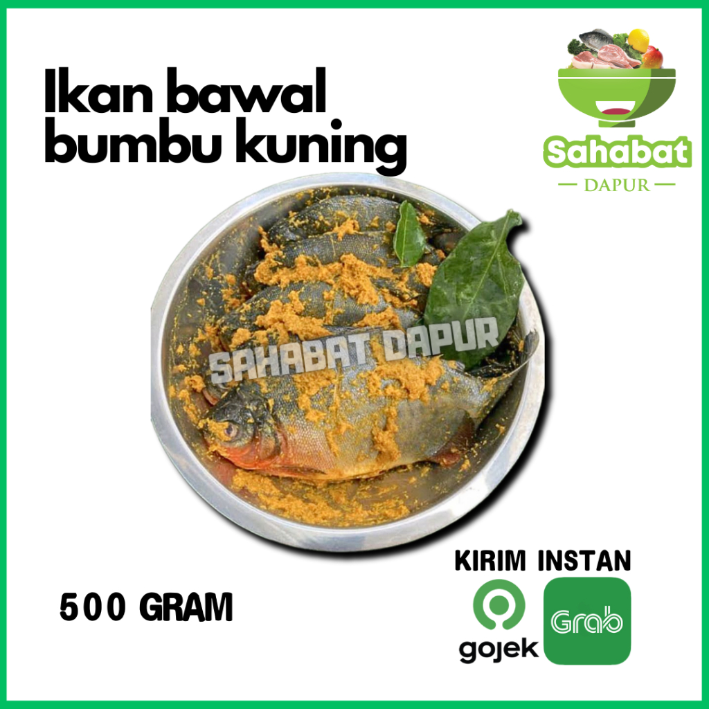 

Ikan Bawal Bumbu Kuning 500gram Free Box - Sahabatdapur
