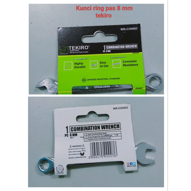 KUNCI RING PAS 08 MM TEKIRO/ KUNCI RING PAS TEKIRO