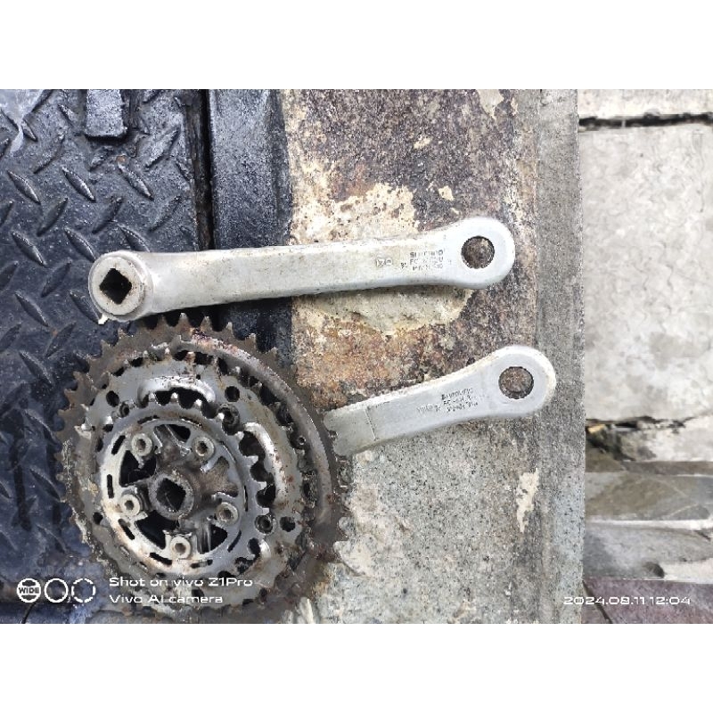 crank stx shimano 3 sped drat aman