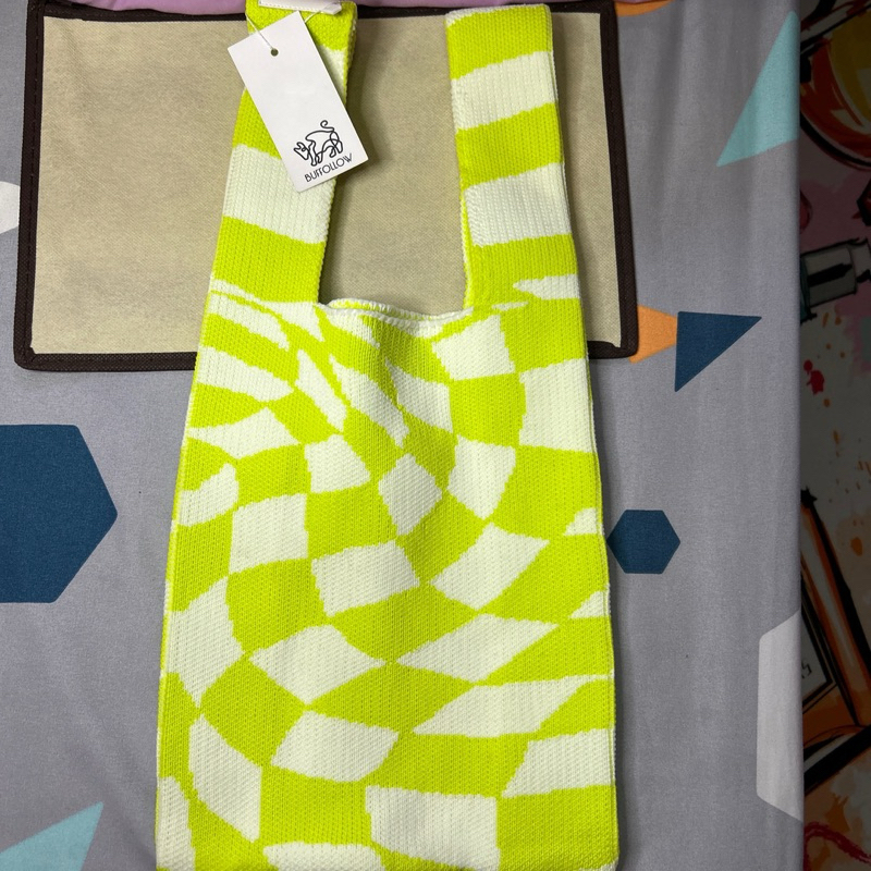 hand bag wanita tas bangkok merk Buffollow warna neon
