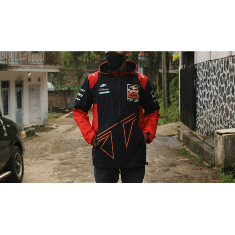 jaket ktm waterproof redbull