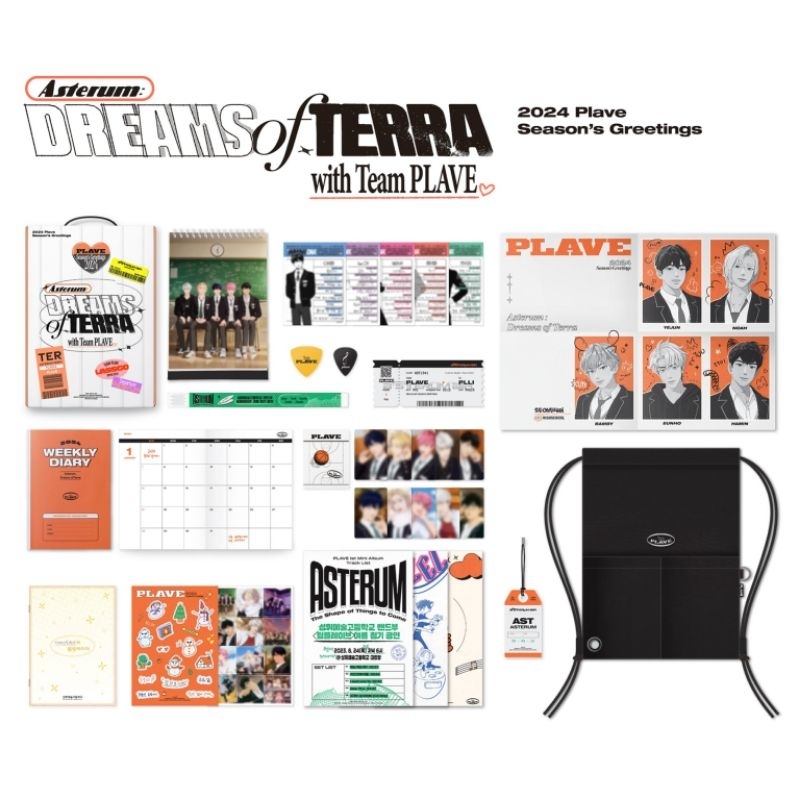 [NEW STOCK] SEASON GREETINGS SG24 PLAVE BOX DESK CALENDAR GYMSACK QNA CARD DIARY POSTER MINI MESSAGE