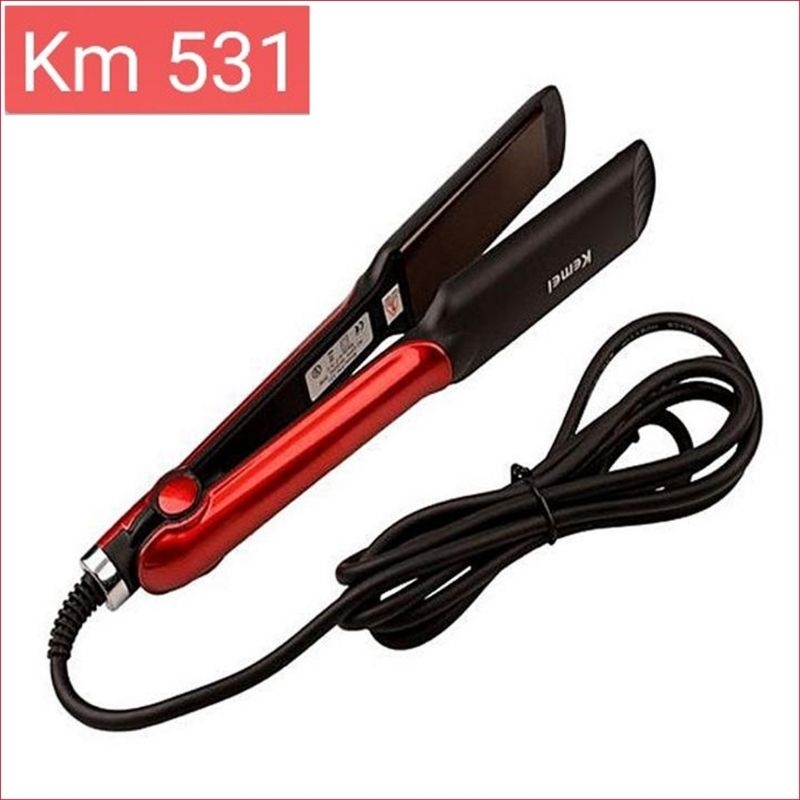 CATOKAN KEMEI KM-531 ORI / PELURUS RAMBUT PANAS & PLAT