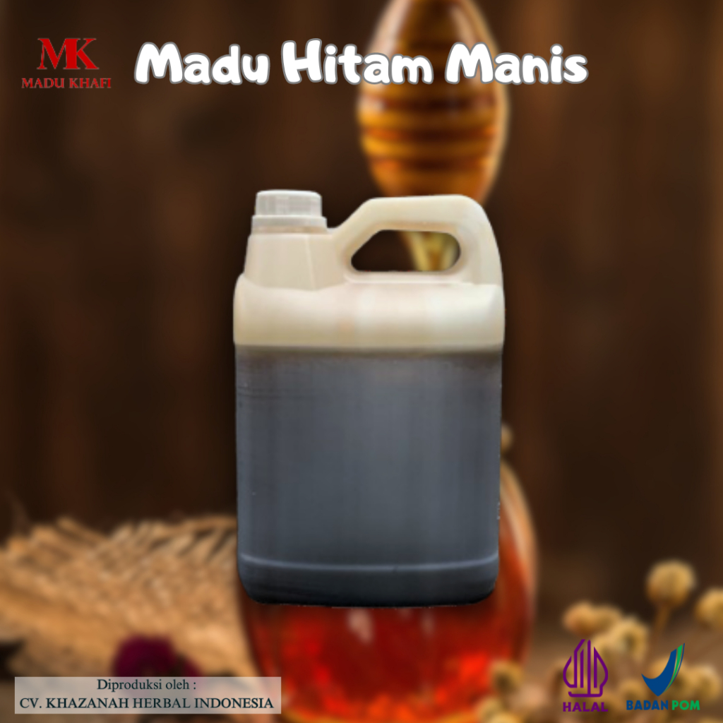 

Madu Hitam Manis Super isi bersih 5kg