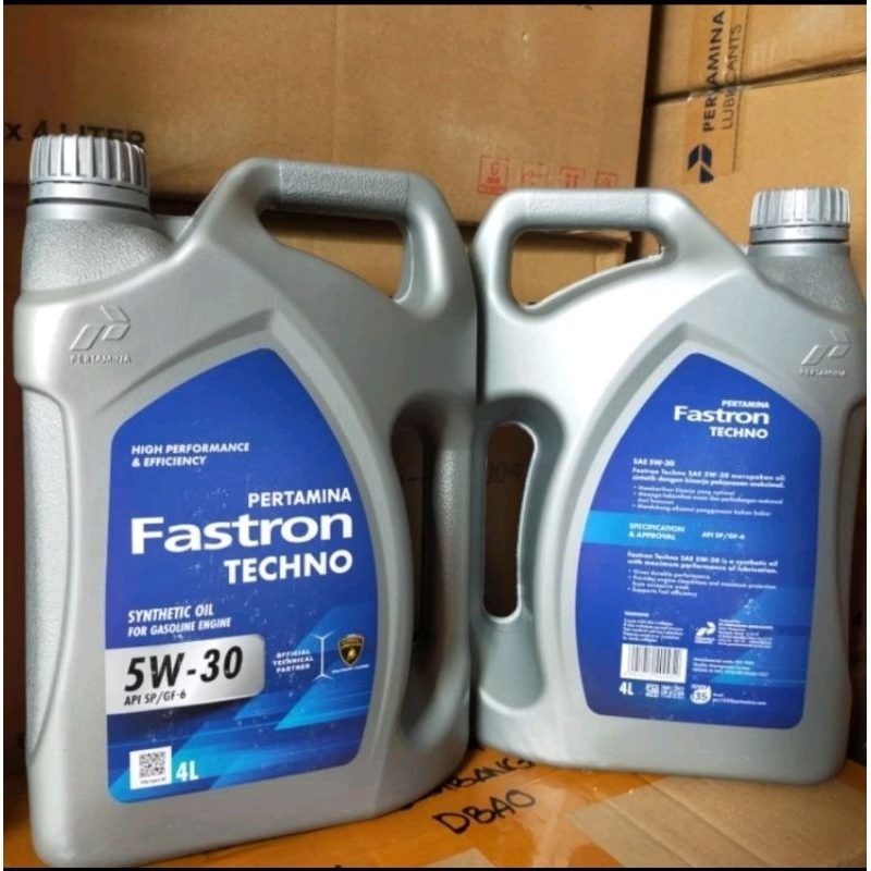 Paket 2 Galon Oli Fastron Techno 5w-30 synthetic bensin 2x4L Original
