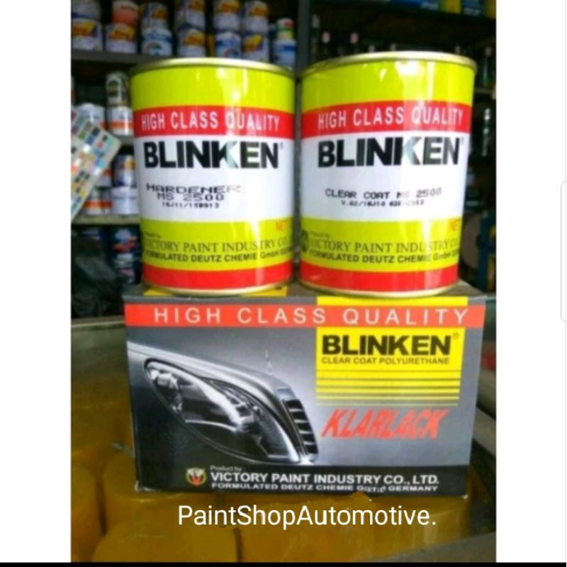 CLEAR COAT BLINKEN MS 2500 PU /PERNIS BLINKEN GLOSS MENGKILAP  600ML/set