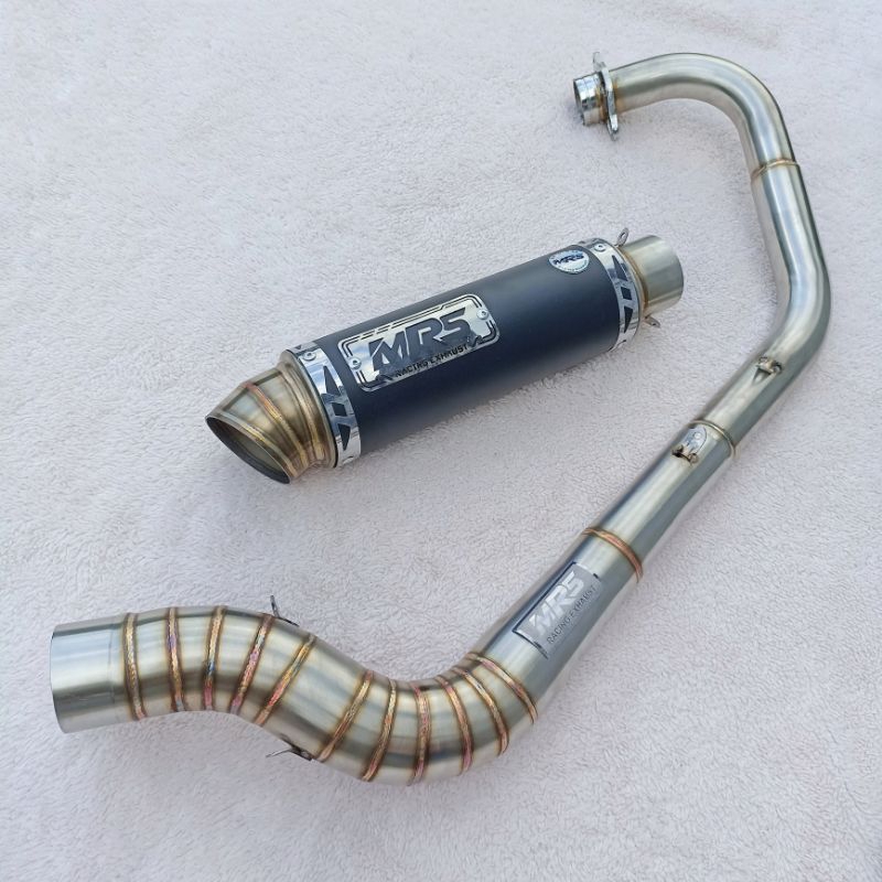 Knalpot MX King Malaysia Style Vixion Satria Fu Sonic150 CB150R CB 150 New Black Series Original MRS