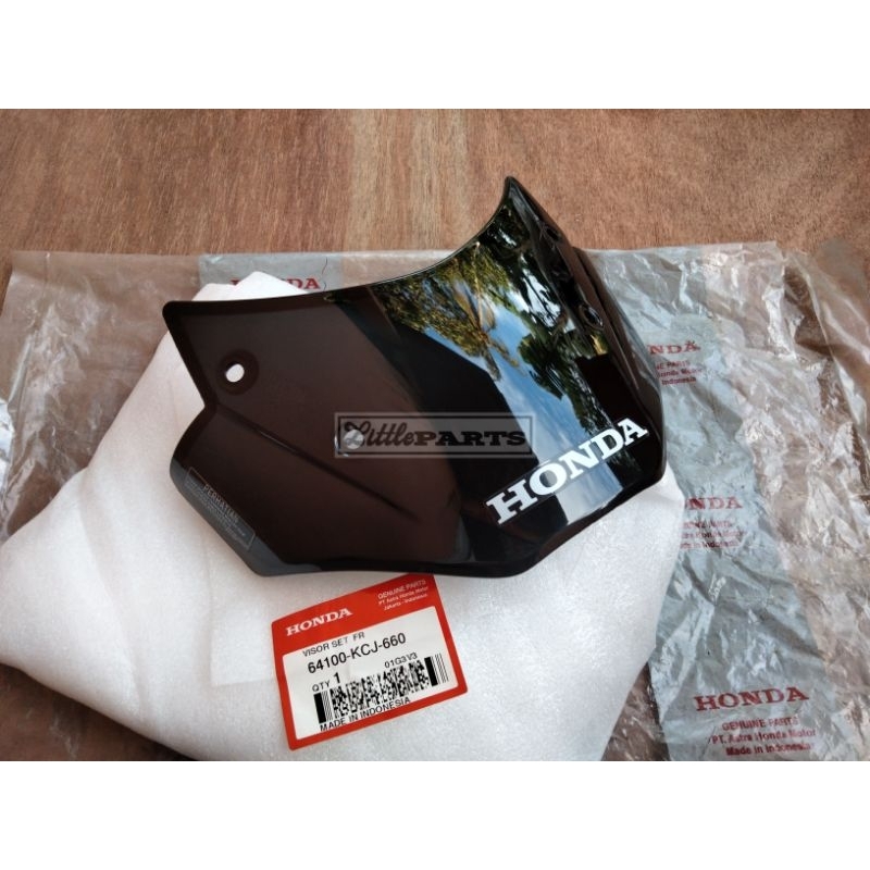 Visor honda tiger revo ori original 64100 kcj 660 visor set front