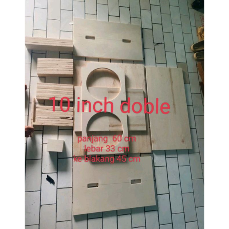 potongan bok spiker planar 10 inch doble siap rakit