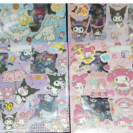 

Stiker Sanrio 2D Isi 100 lembar Kotak - Sticker Sanrio