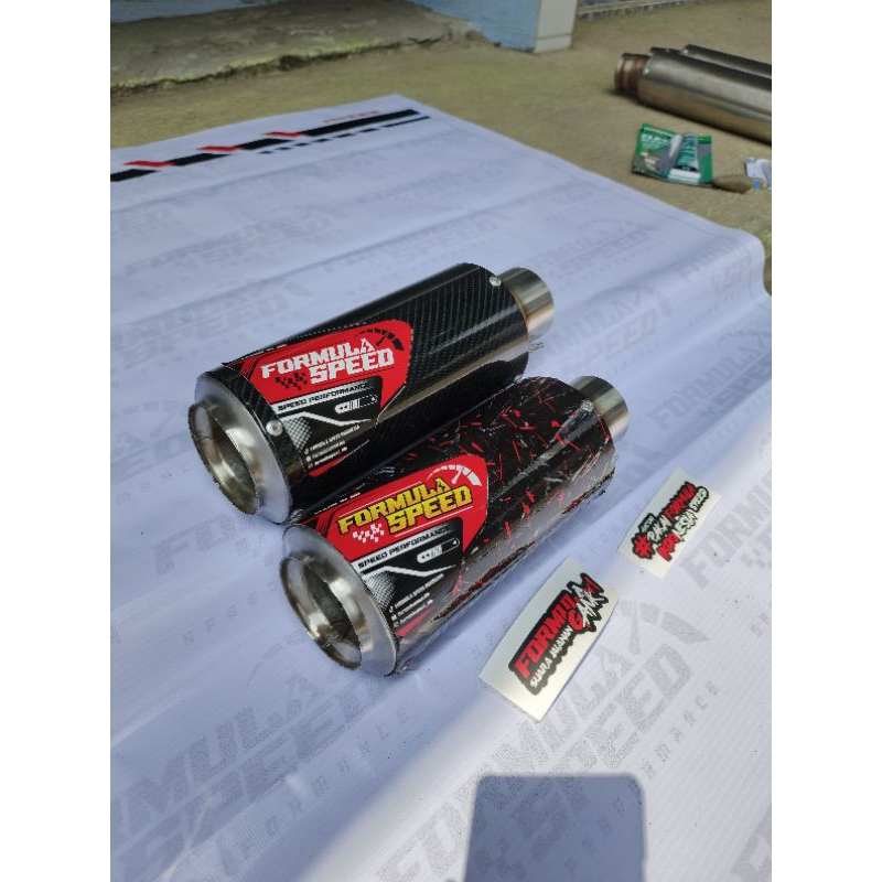 TERMURAH Silincer Knalpot Racing Original Formula Speed Suara Gahar Inlet 50 mm PNP All Motor   .