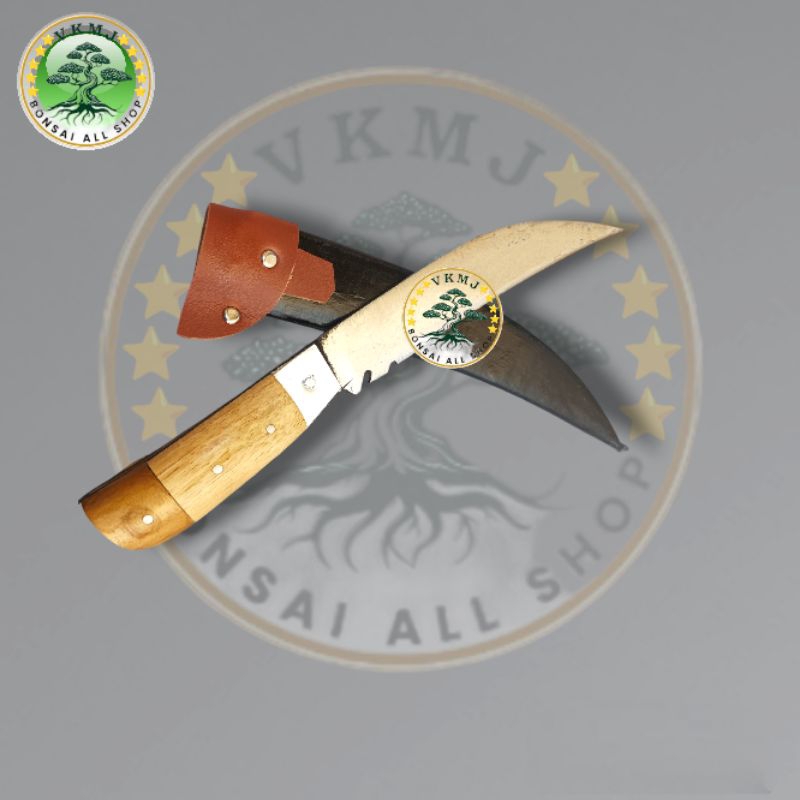 Pisau Okulasi Baja Per full tang 24 cm plus sarung