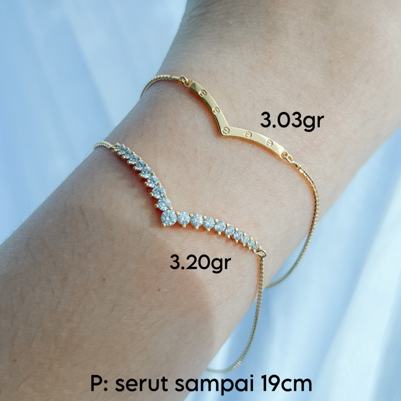 Gelang Emas Ayu Gold Gelang Serut Gelang Italy Cartir Emas Kadar 700 Gelang Emas Tua Limited edition