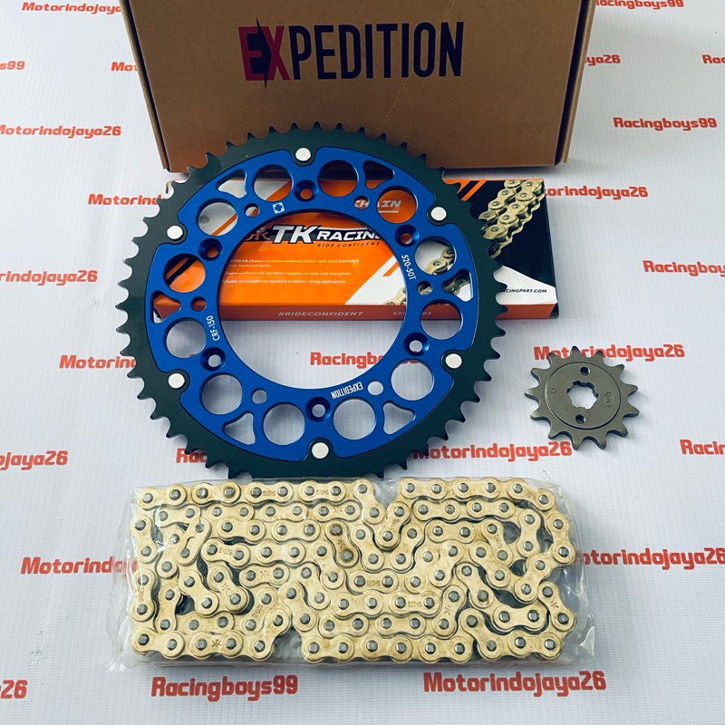GEAR SET CRF 150 CRF 230 EXPEDITION 520 RANTAI TK RACING