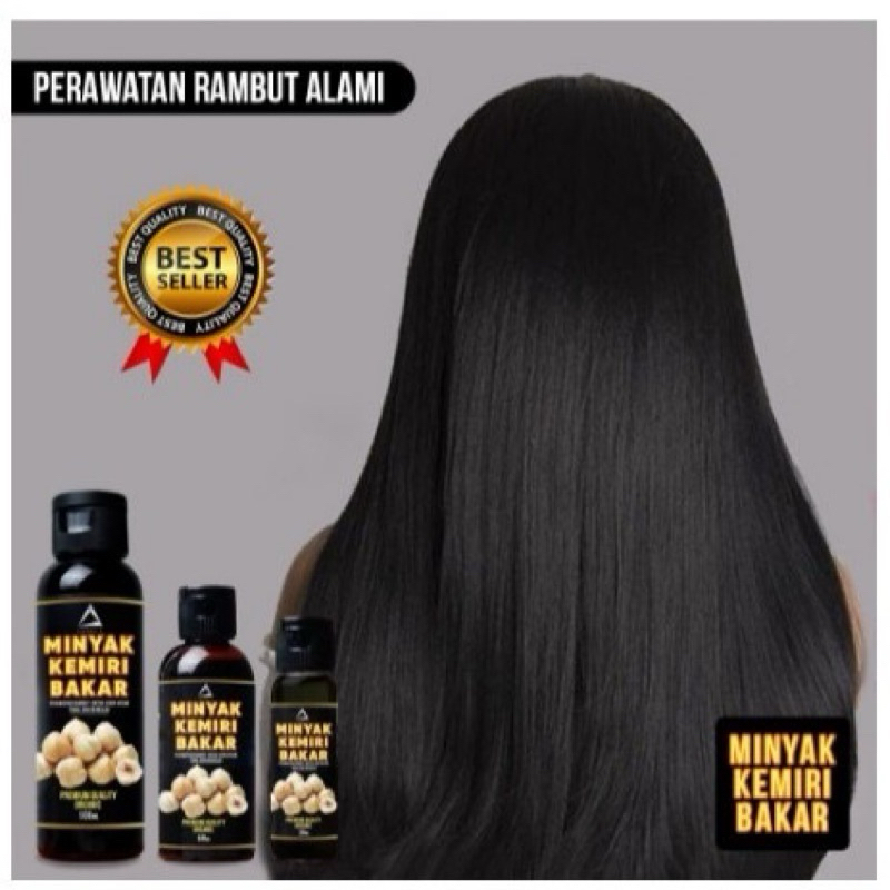 Shampoo dan Minyak Kemiri Penumbuh Rambut Cepat Penghilang Uban dan Rontok Original 100% BPOM