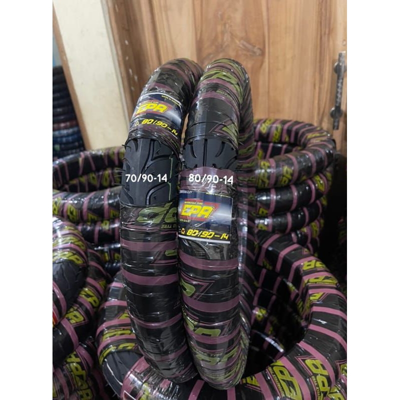 SEPASANG BAN METIK RING 14 NON TUBLES 70/90-14 dan 80/90-14