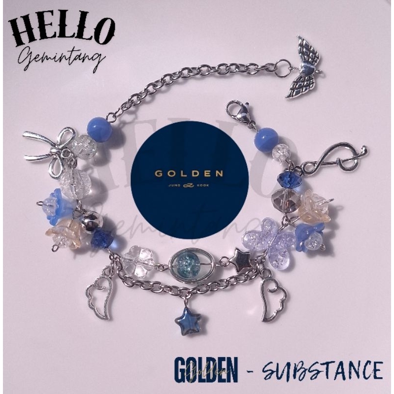 BTS Jungkook Golden Album Stainless Steel Inspired Bracelet | BTS Bracelet | Gelang BTS | Gelang Jun