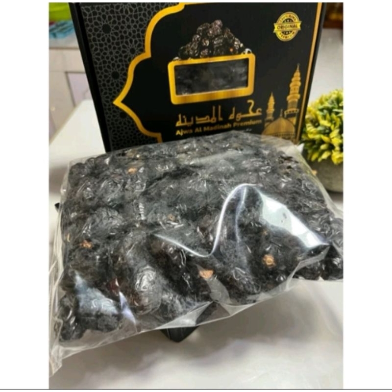 

KURMA AJWA AL MADINAH KEMASAN 1KG||KURMA AJWA PREMIUM