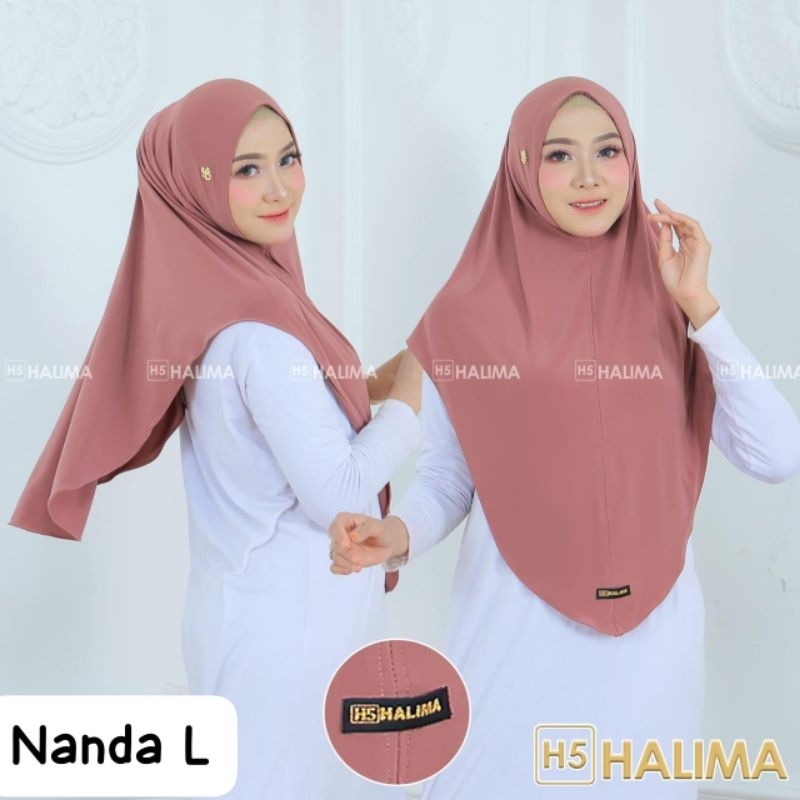 HALIMA _ HIJAB INSTAN NANDA SIZE L / BERGO NANDA SIZE L