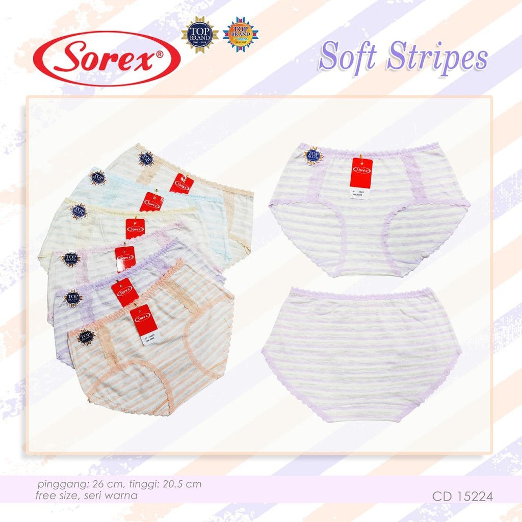 CD Sorex Celana Dalam Wanita Remaja Sorex 15244 Free Size