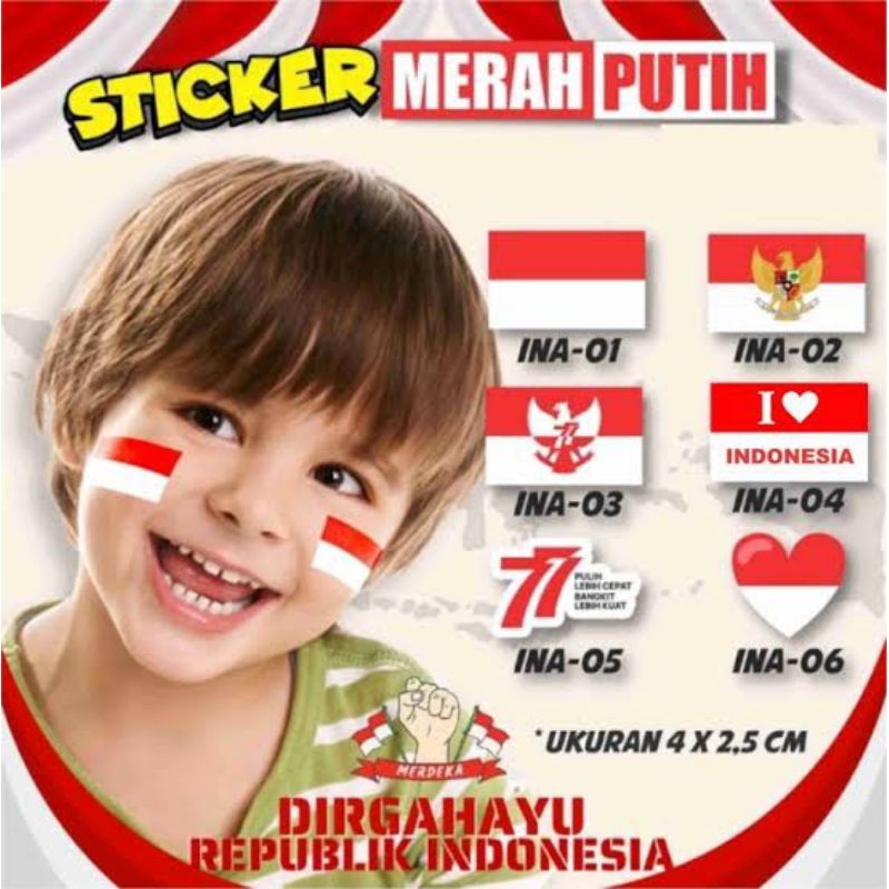 

stiker pipi merah putih 17 agustus