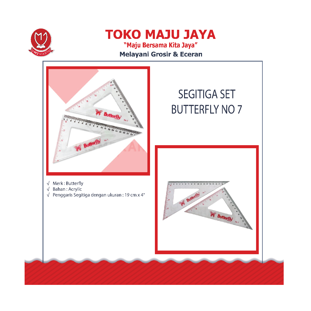

SEGITIGA SET BUTERFLY NO 7