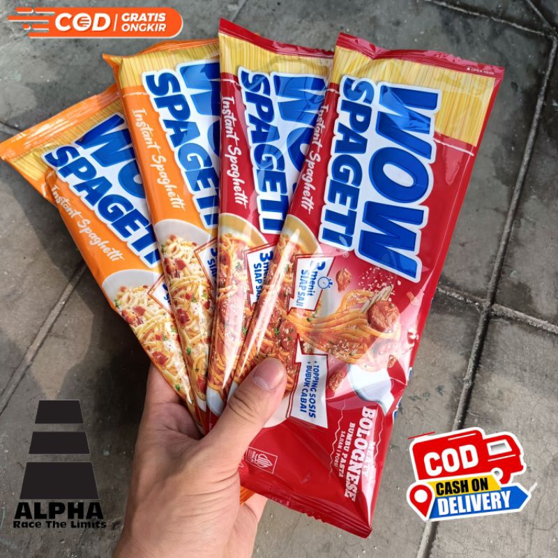 

MIE WOW SPAGETI BOLOGNESE CARBONARA 84gr PROMO !! WOW SPAGHETTI