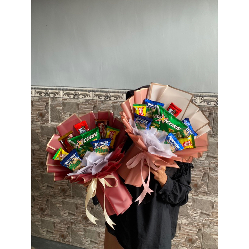 

Buket Snack murah meriah, buket snack unik, buket snack 30ribu, buket snack ulangtahun