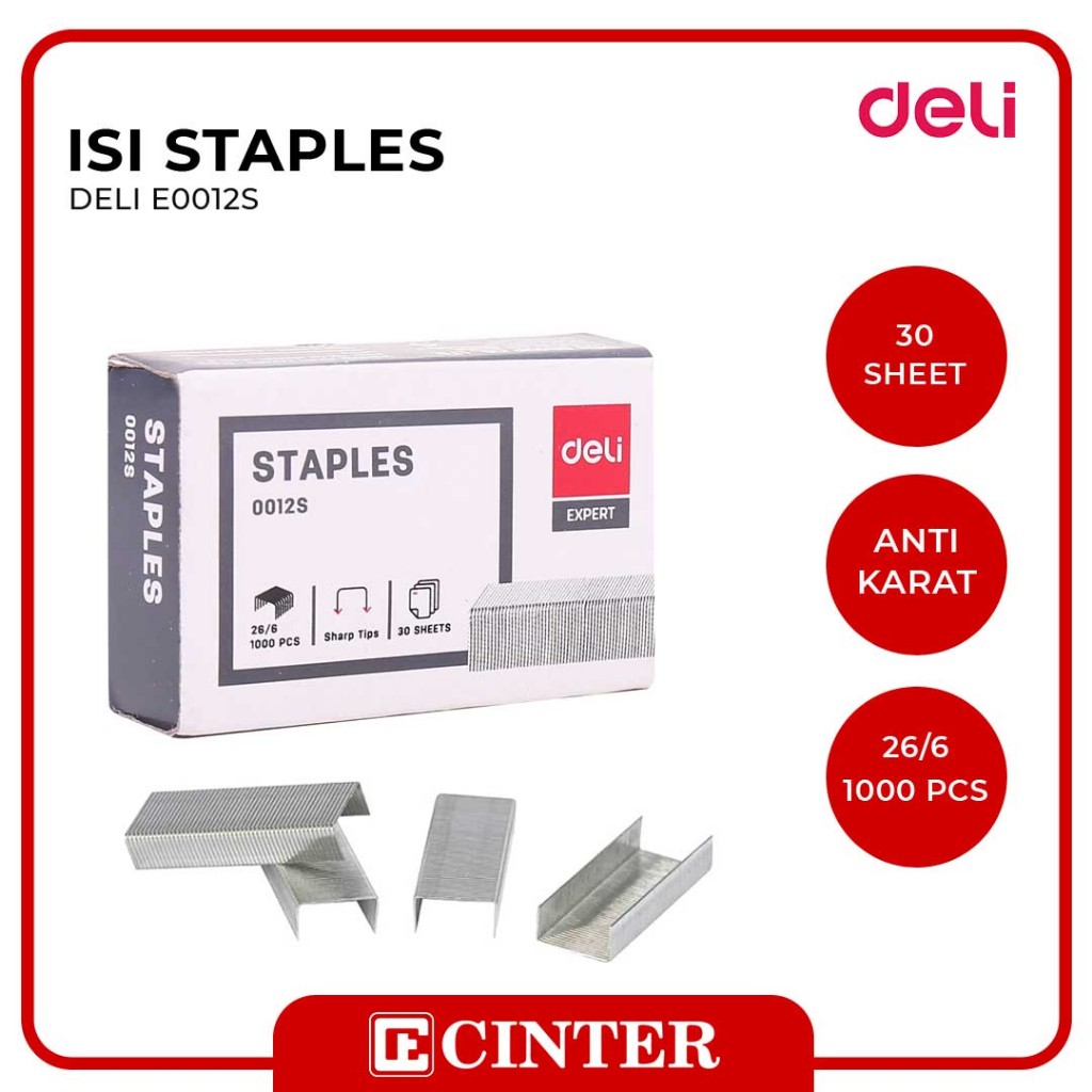 

DELI - ISI STAPLES / REFILL STAPLES / ANAK HEKTER DELI 26/6 E0012S