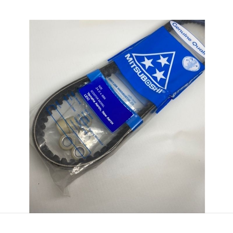 Vanbelt Vbelt komplit Plus Roller Yamaha Aerox 155 Lexi New, Nmax New Original Mitsuboshi