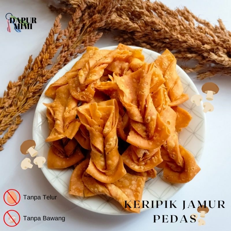 

Keripik Jamur Pedas 250 gram