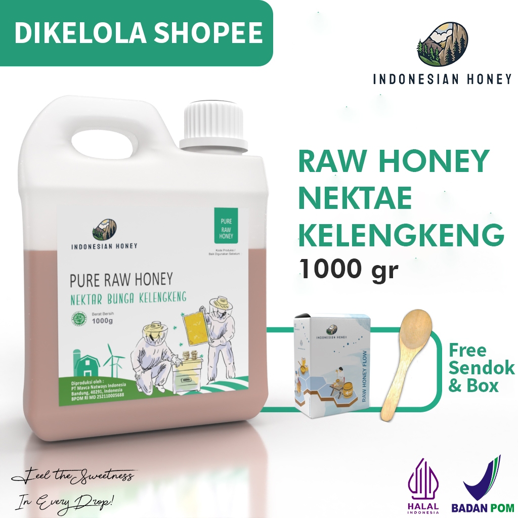

Indonesian Honey Madu Nektar Bunga Kelengkeng 1000gr