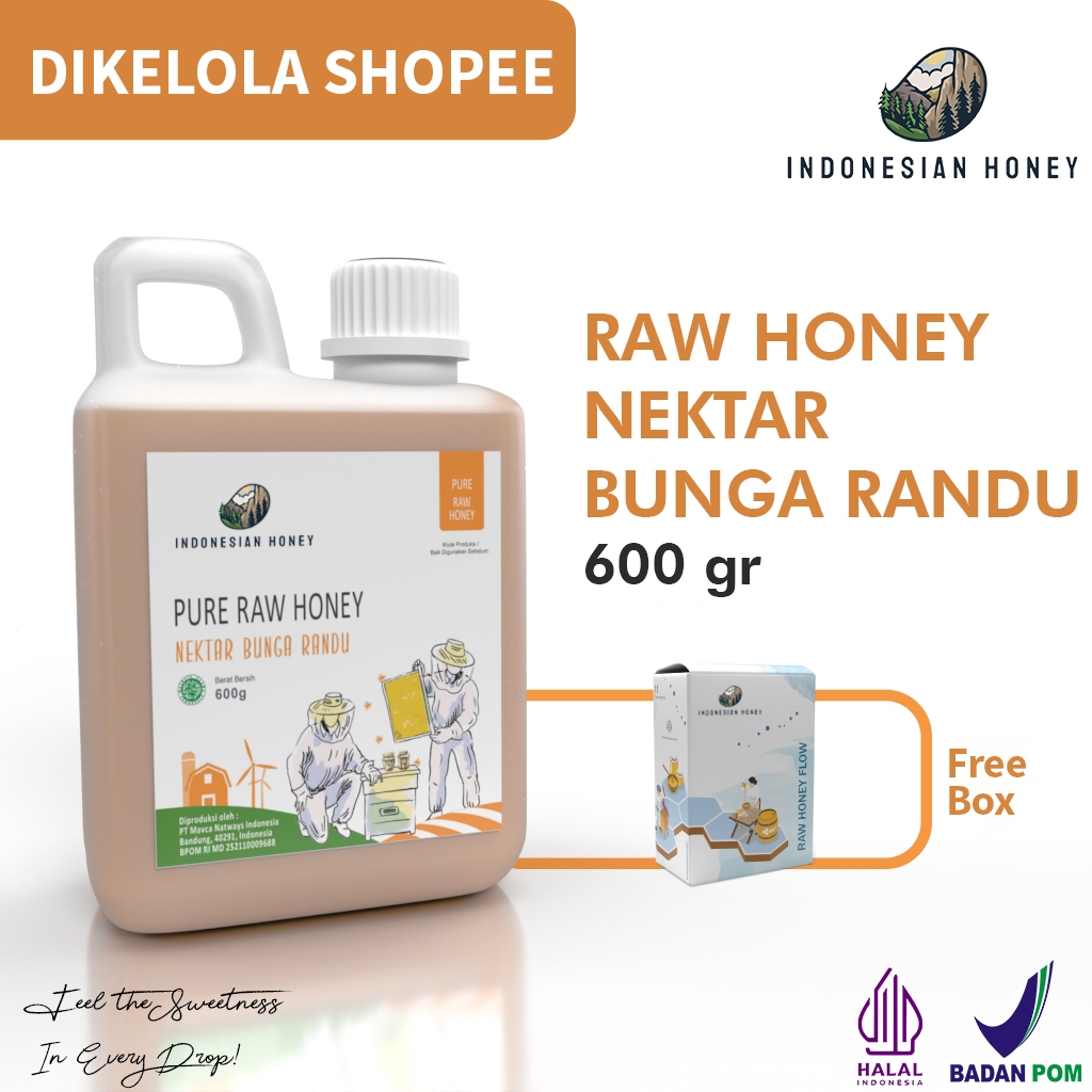 

Indonesian Honey Madu Nektar Bunga Randu 600gr