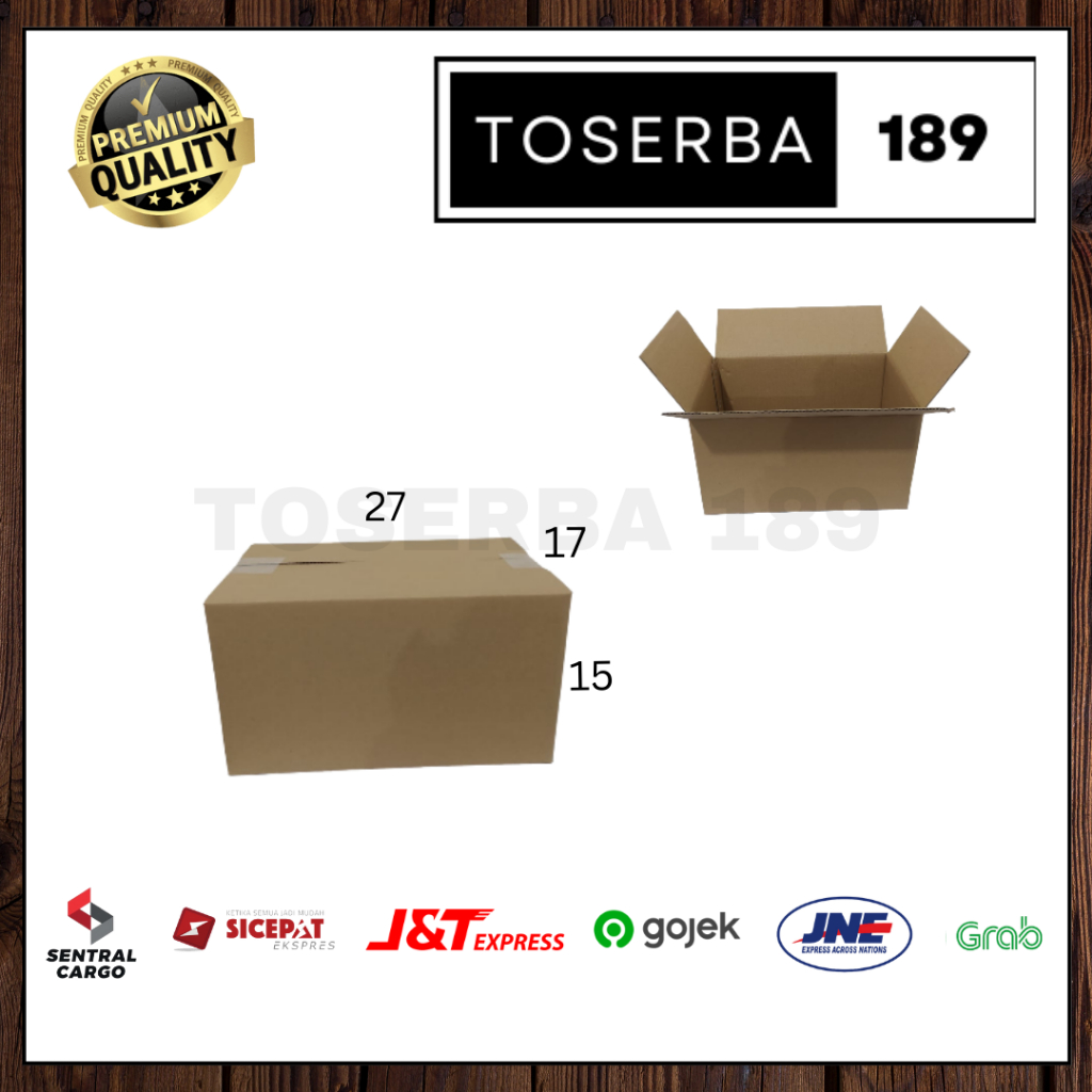 

kotak kardus box packing uk 27x17x15 SHEET POLOS