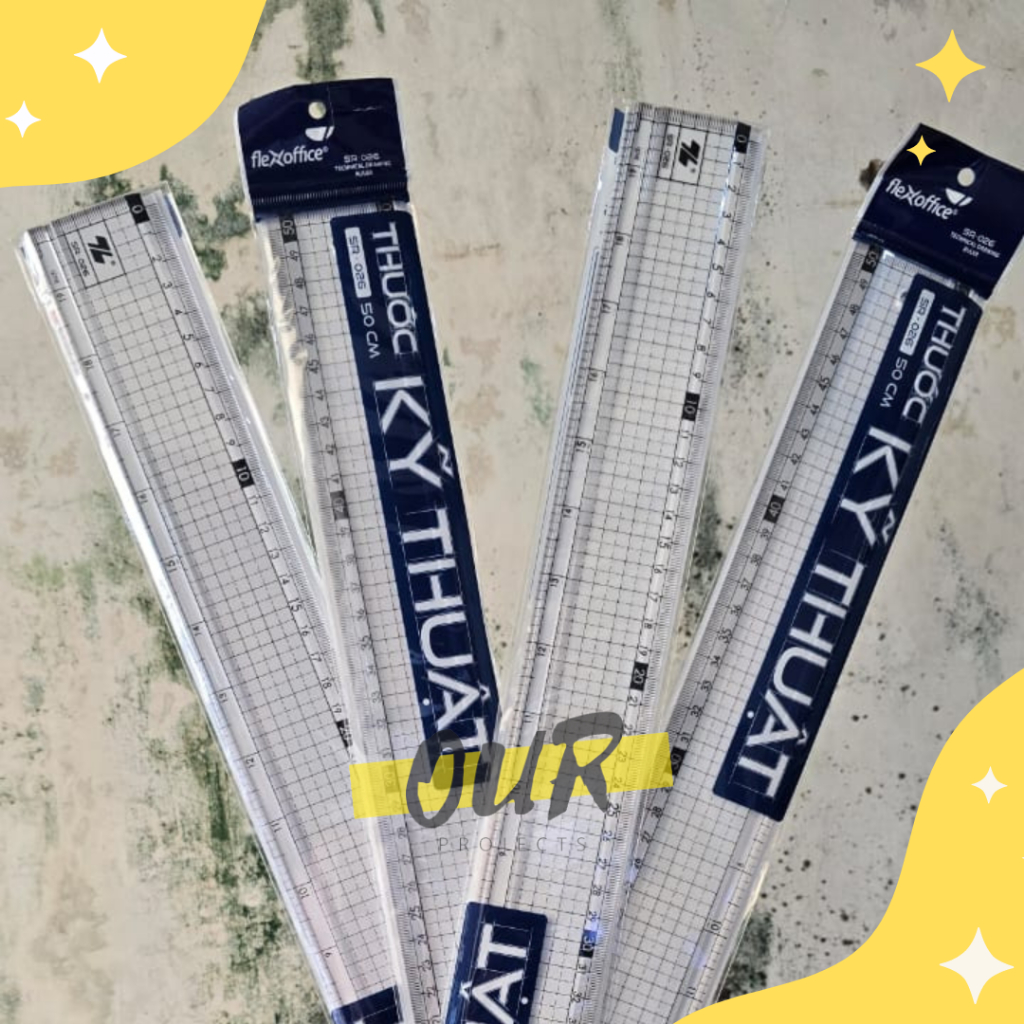 PENGGARIS 50 CM MISTAR PANJANG PLASTIK TEBAL [Our_projects]
